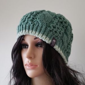 The North face fleece Lined Turquoise Beanie